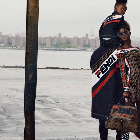 Fendi x Fila Men's Mania Denim Jacket in Dark Blue - Picture 6 of 6